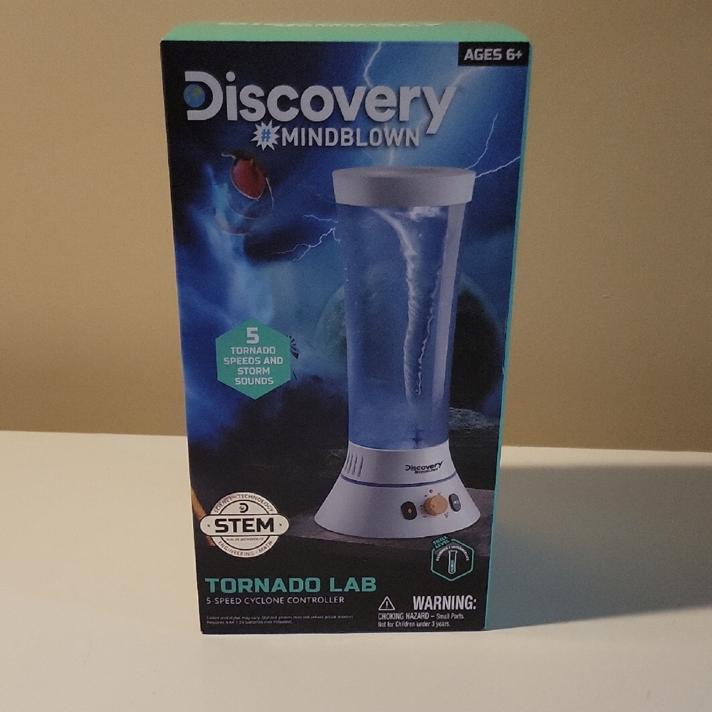 Discovery Mindblown Blue and White Tornado Lab